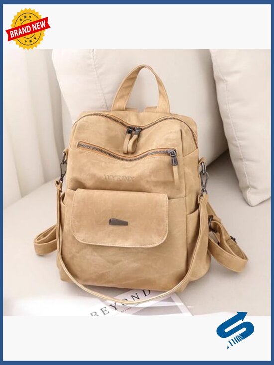 PU Leather Fashion Backpack Purse Women Shoulder Bag Travel Daypack